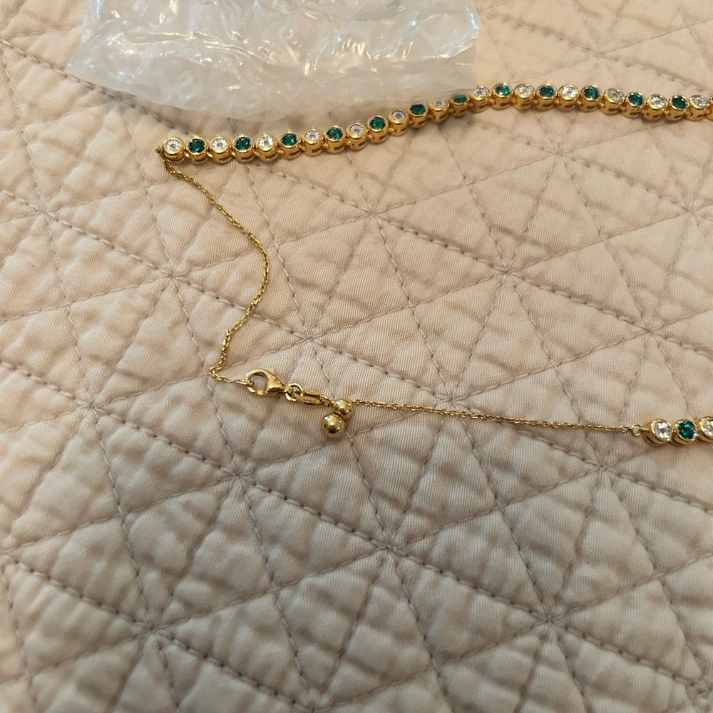 Emerald and Diamond Necklace - Picture 6 of 6